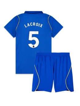 Otroški Nogometna dresi replika Chelsea Maxence Lacroix #5 Domači 2026-27 Kratek rokav (+ hlače)